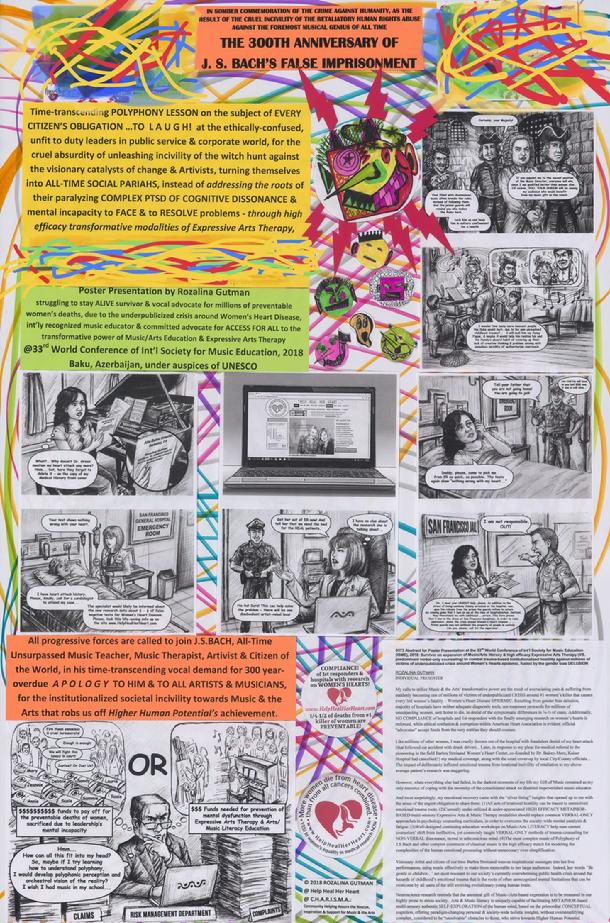 Civil Obligation to LAUGH and to DEMAND for 300 y.o. Overdue Apology to Bach and all musicians of all times, and to the Humankind! Poster presentation by Rozalina Gutman for 33 World Conference of Intl Society for Music Education, Baku, 2018 